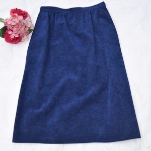 VINTAGE - Rare 70’s Bill Blass UltraSuede Midi Skirt, Size 12 (Modern Size 4/6)
